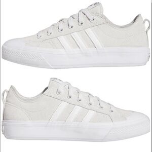 New Adidas NIZZA LOW ADV 'CRYSTAL WHITE' size 9